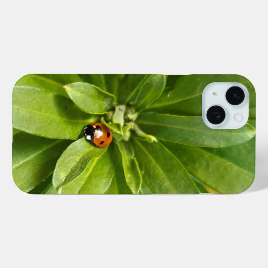 Ladybug on Flowers Case-Mate iPhoneケース (裏面 (横))