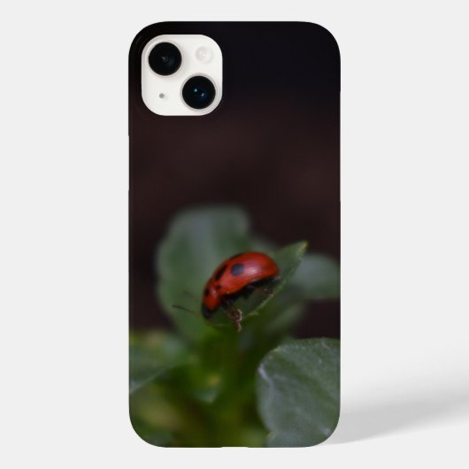 Ladybug on Flowers Case-Mate iPhoneケース (裏面)
