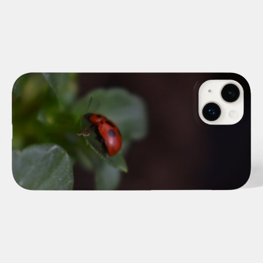 Ladybug on Flowers Case-Mate iPhoneケース (裏面 (横))