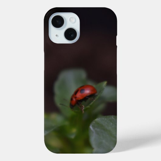 Ladybug on Flowers Case-Mate iPhoneケース (裏面)