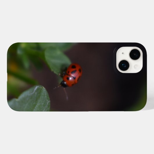 Ladybug on Flowers Case-Mate iPhoneケース (裏面 (横))