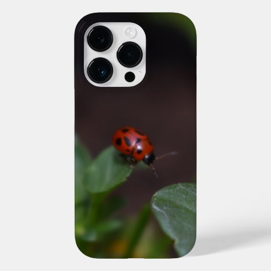 Ladybug on Flowers Case-Mate iPhoneケース (裏面)