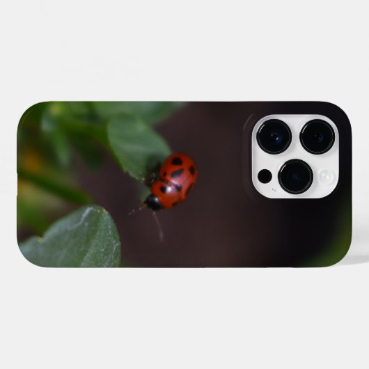 Ladybug on Flowers Case-Mate iPhoneケース (裏面 (横))