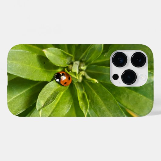 Ladybug on Flowers Case-Mate iPhoneケース (裏面 (横))