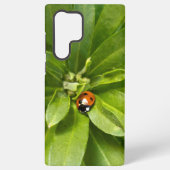 Ladybug on Flowers Samsung Galaxyケース (裏面)