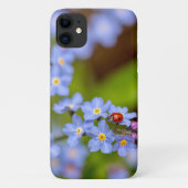 Ladybug on For-get-me-not iPhoneケース Case-Mate iPhoneケース (裏面)
