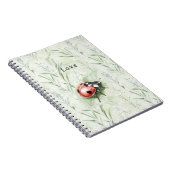 Ladybug on Leaf Love ノートブック (右側)