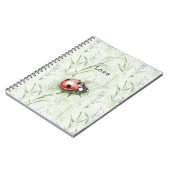 Ladybug on Leaf Love ノートブック (左側)