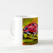 Ladybug Painting - Gift for Insect Lovers コーヒーマグカップ (正面左)