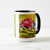 Ladybug Painting - Gift for Insect Lovers マグカップ (正面右)
