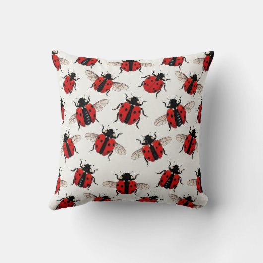 Ladybug Pattern クッション (裏面)