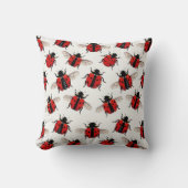 Ladybug Pattern クッション (正面)