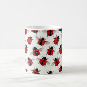 Ladybug Pattern コーヒーマグカップ (中央)