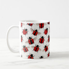 Ladybug Pattern コーヒーマグカップ