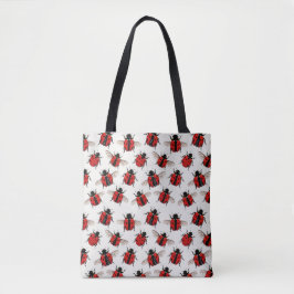 Ladybug Pattern トートバッグ