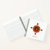 Ladybug Red + Green + White Journal 8.5" X 8'5" ノートブック (内部)