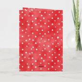 Ladybug Red White Dots Birthday カード (裏面)
