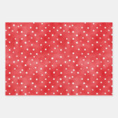 Ladybug Red White Dots Birthday ラッピングペーパーシート (正面)