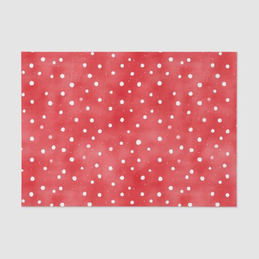 Ladybug Red White Dots Birthday 薄葉紙 (正面)