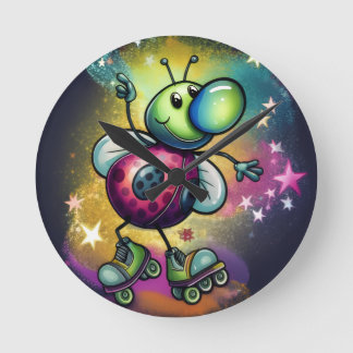 Ladybug Roller Disco Wall Clock ラウンド壁時計
