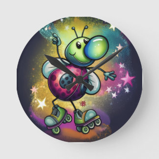Ladybug Roller Disco Wall Clock ラウンド壁時計