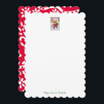 Ladybug Santaノートパーソナライズされた ノートカード<br><div class="desc">バグお気に入りのサンタ：)</div>