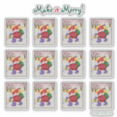 Ladybug Santa Stickers シール (正面)