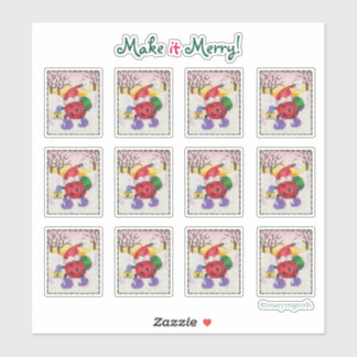 Ladybug Santa Stickers シール