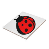 Ladybug Small(4.25インチx 4.25インチ)セラミック写真タイル タイル (側面)