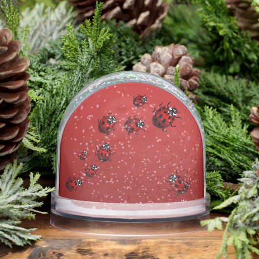 Ladybug Snow Globe Personalized Ladybug Snow Globe (冬)