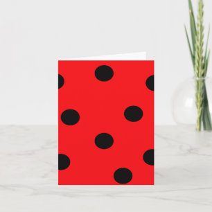 Ladybug Spotsノートカード カード