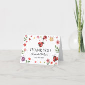 Ladybug Thank You Card サンキューカード (正面)