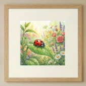 Ladybug Tiny Insects Nursery ポスター
