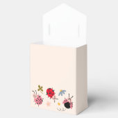 Ladybug Wildflower赤ちゃんシャワーお気に入りボックス フェイバーボックス (オープン)