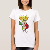 Ladybug with Flower Daffodil Tシャツ (正面)