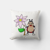 Ladybug with Flower.PNG クッション (正面)