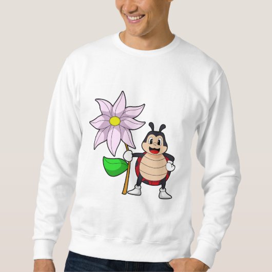 Ladybug with Flower.PNG スウェットシャツ (正面)