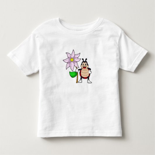 Ladybug with Flower.PNG トドラーTシャツ (正面)