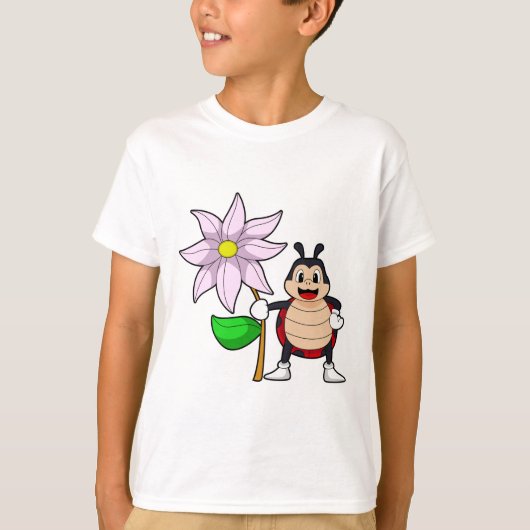 Ladybug with Flower.PNG Tシャツ (正面)