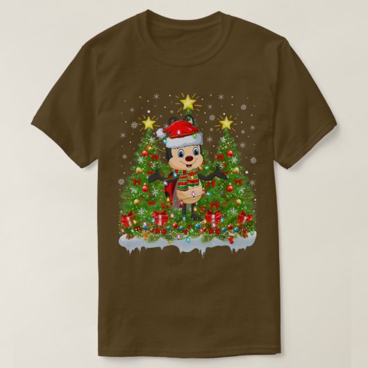 Ladybug Xmas Lights Santa Ladybug Christmas Tree  Tシャツ (デザイン正面)