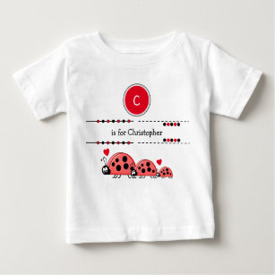 イニシャル Cベビートップス Tシャツ Zazzle Co Jp