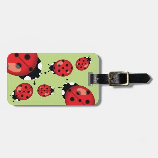 Ladybugsとカスタム連絡情報 ラゲッジタグ (正面横)