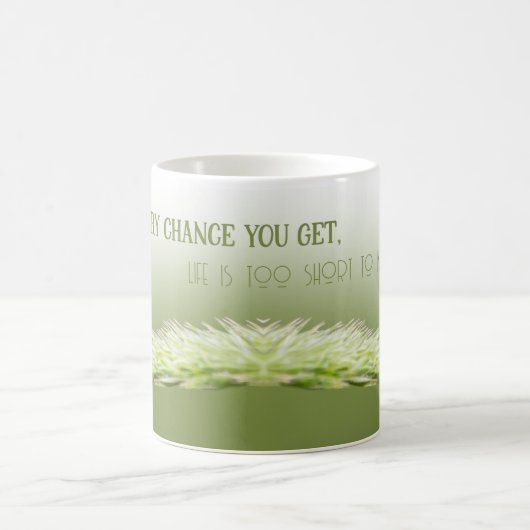 Ladybugsと引用文やる気を起こさせるマインド前向きセット コーヒーマグカップ (中央)