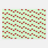 Ladybugsの行デザインラッピング紙シート ラッピングペーパーシート (正面3)