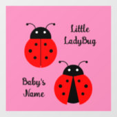 Ladybugsウィンドウにしがみつく ウィンドウサイン (シート)