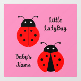 Ladybugsウィンドウにしがみつく ウィンドウサイン
