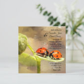 Ladybugsカスタム結婚式招待状 招待状 (スタンド正面)