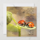 Ladybugsカスタム結婚式招待状 招待状 (正面)