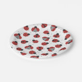 Ladybugsパターン ペーパープレート (アングル)