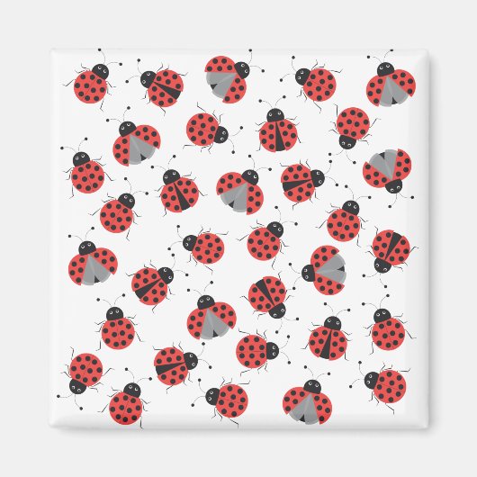 Ladybugsパターン マグネット (正面)